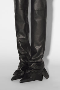 Pantalon JPG x Shayne Oliver en cuir - Black