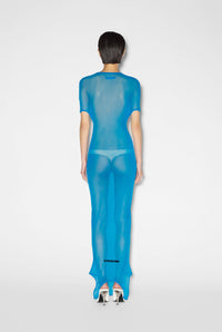 Robe multi porté JPG x Shayne Oliver en tulle - Ibiza Blue & Black