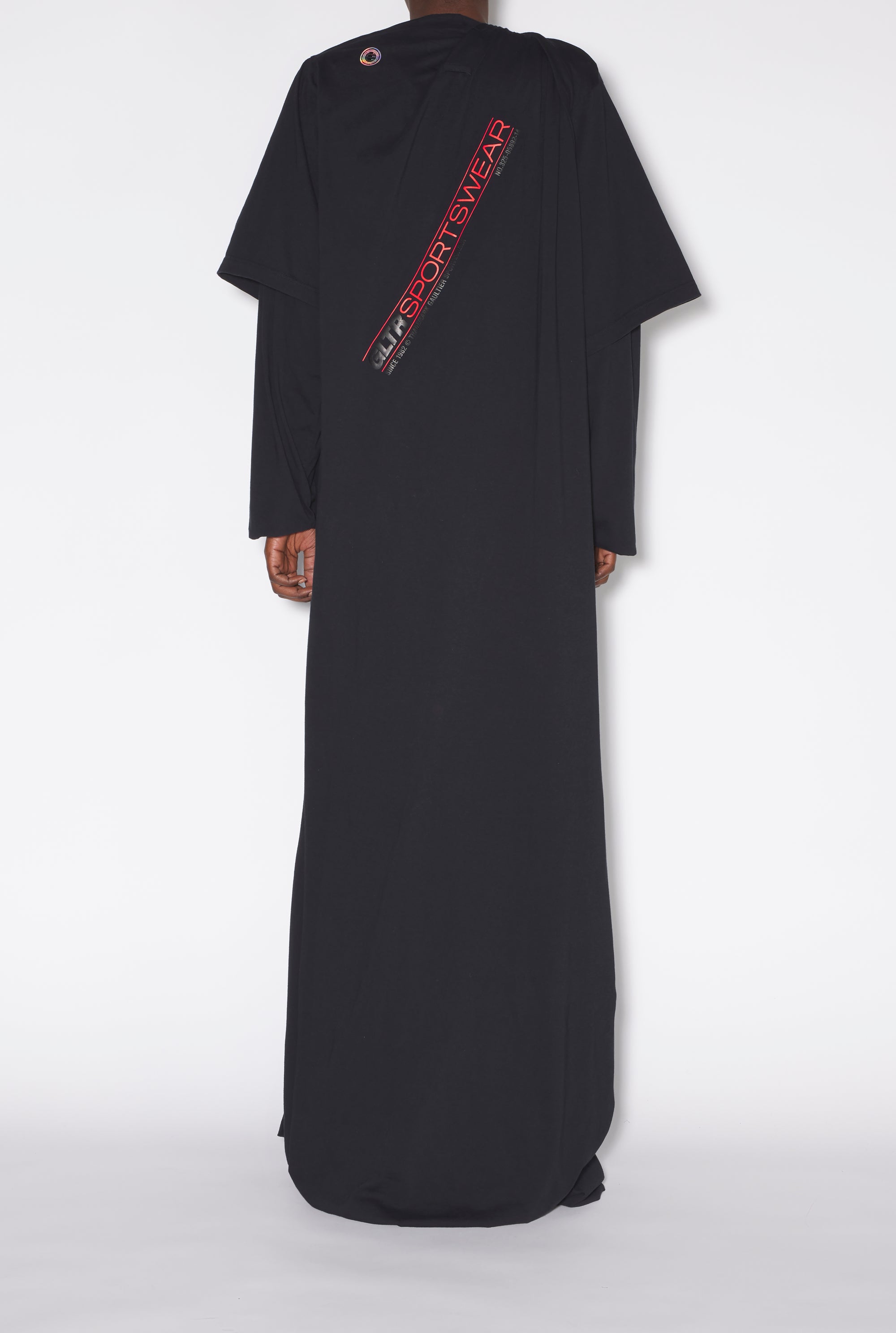 Robe torsadée en coton - Faded Black