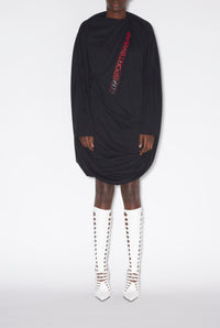 Robe torsadée en coton - Faded Black