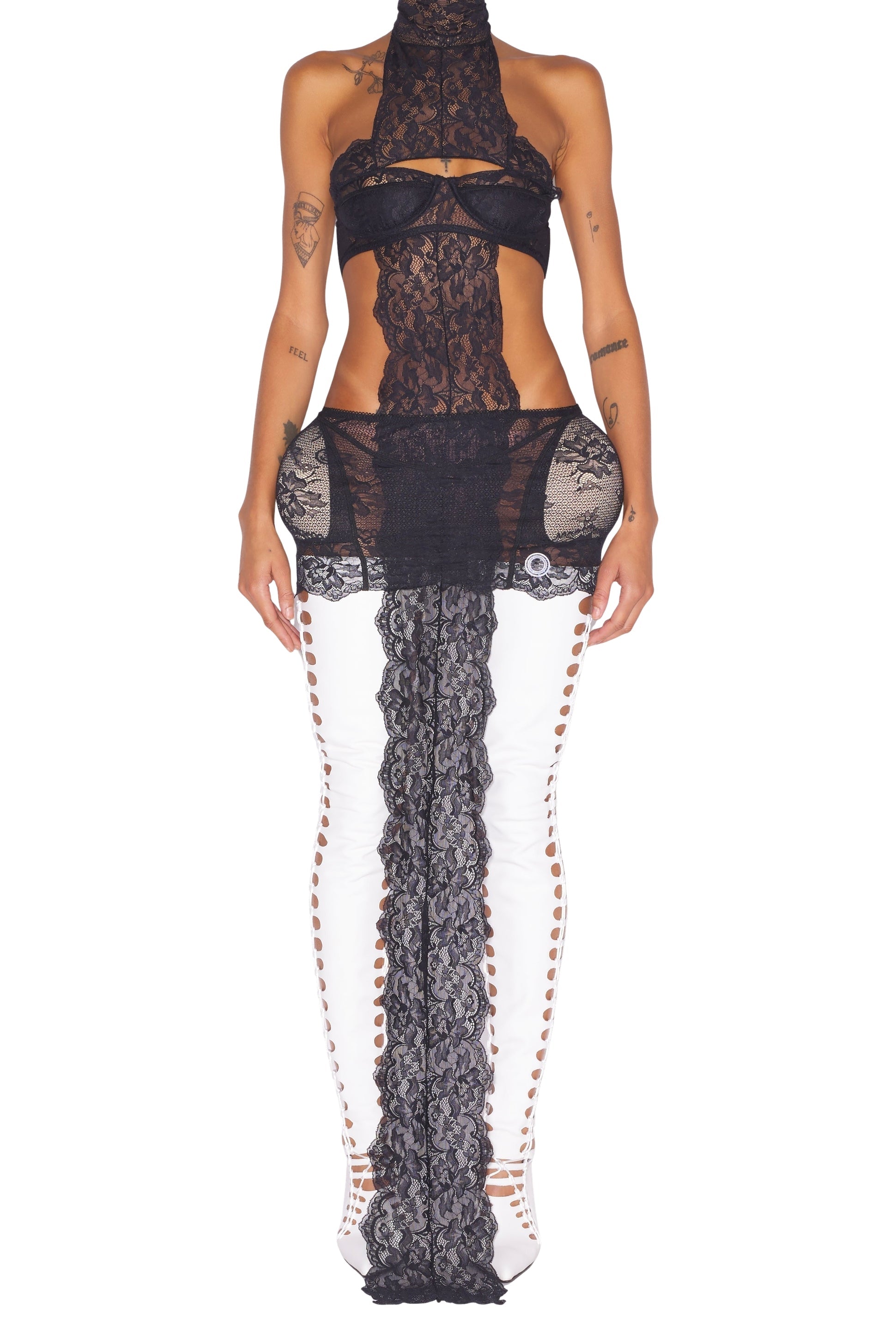 Robe longue JPG x Shayne Oliver - Black