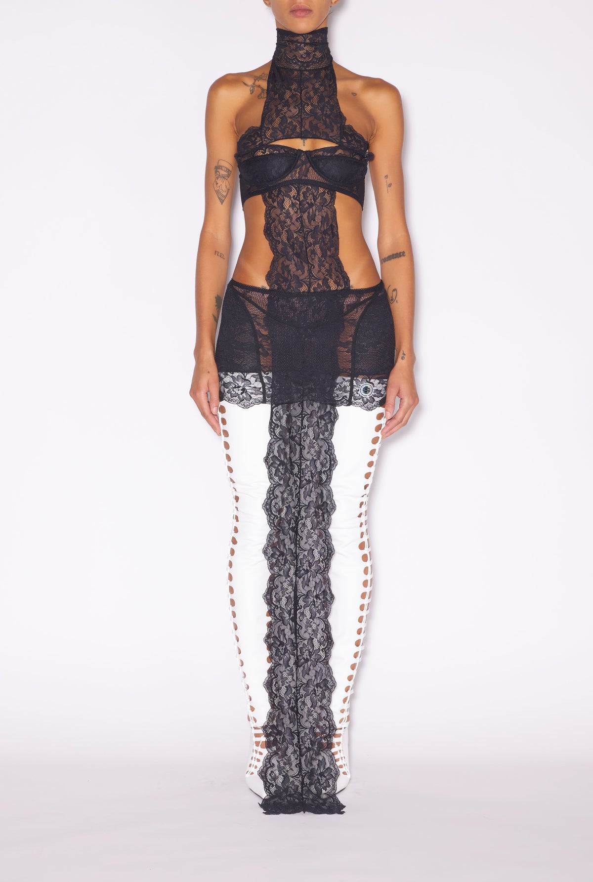 Robe longue JPG x Shayne Oliver - Black