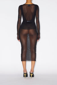 Robe JPG x Shayne Oliver en tulle - Black & Black