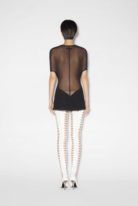 Robe courte JPG x Shayne Oliver en tulle - Black