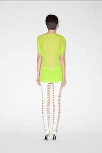 Robe courte JPG x Shayne Oliver en tulle - Lime