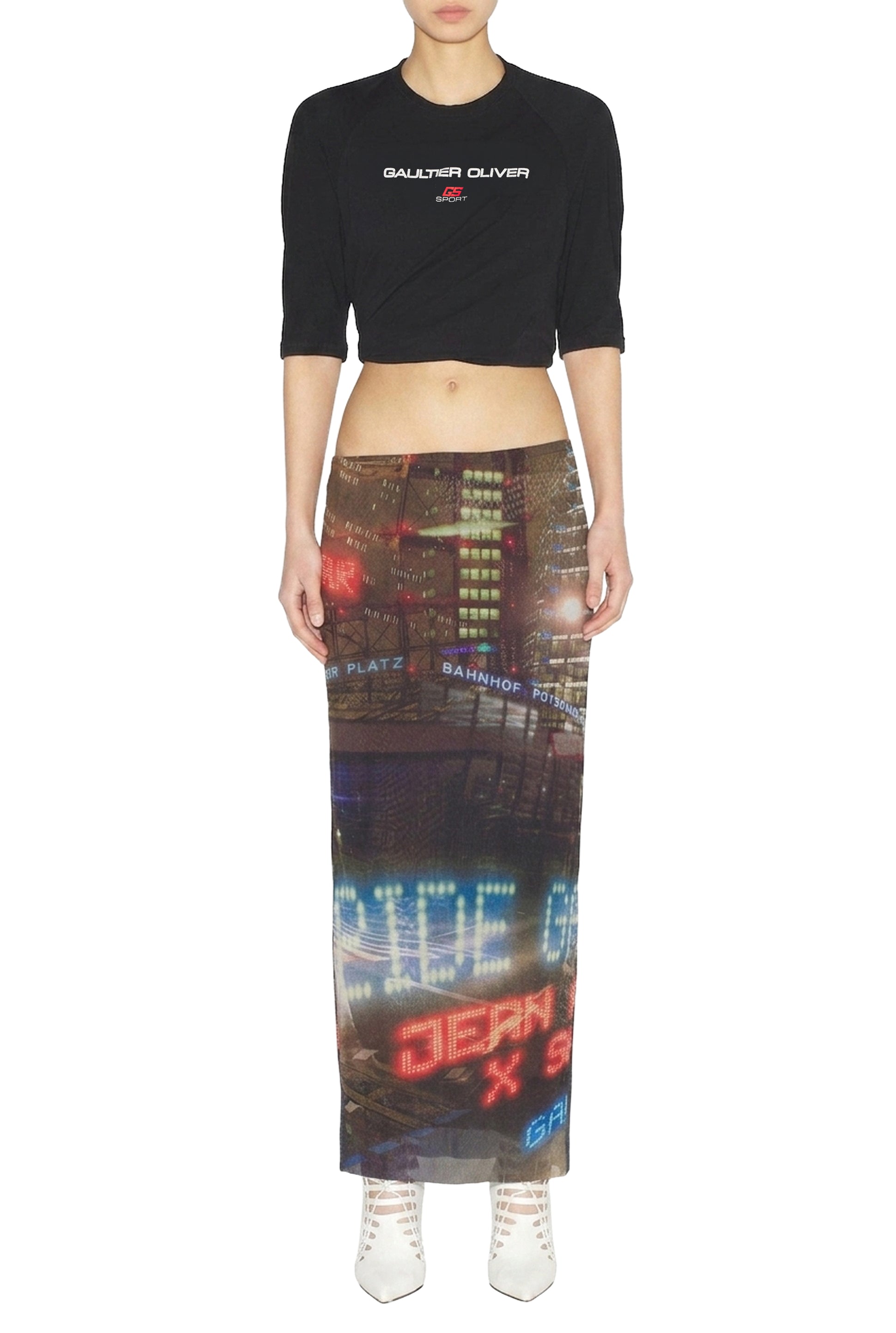 JPG x Shayne Oliver Short T-Shirt - Faded Black