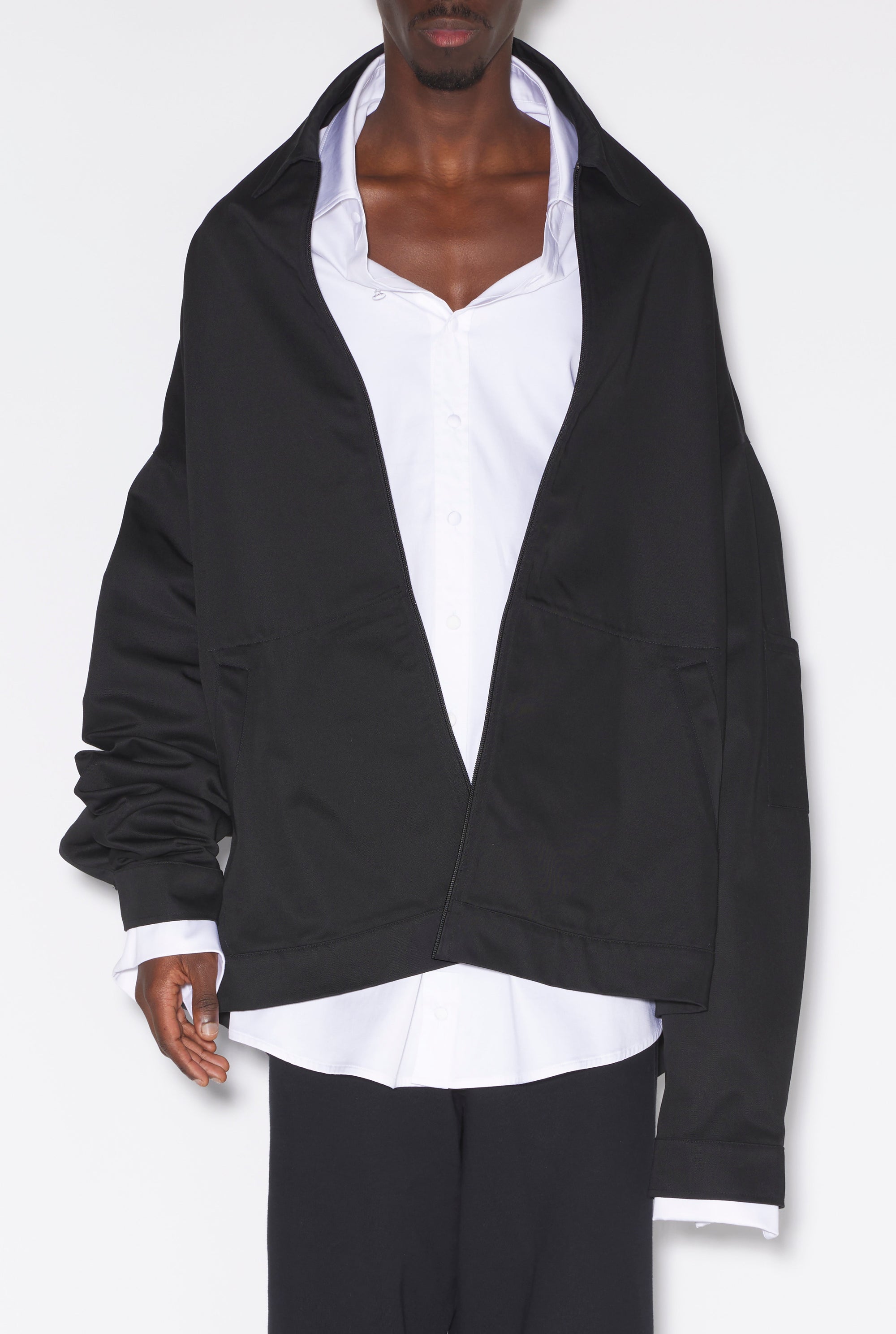 JPG x Shayne Oliver Oversized Jacket - Black