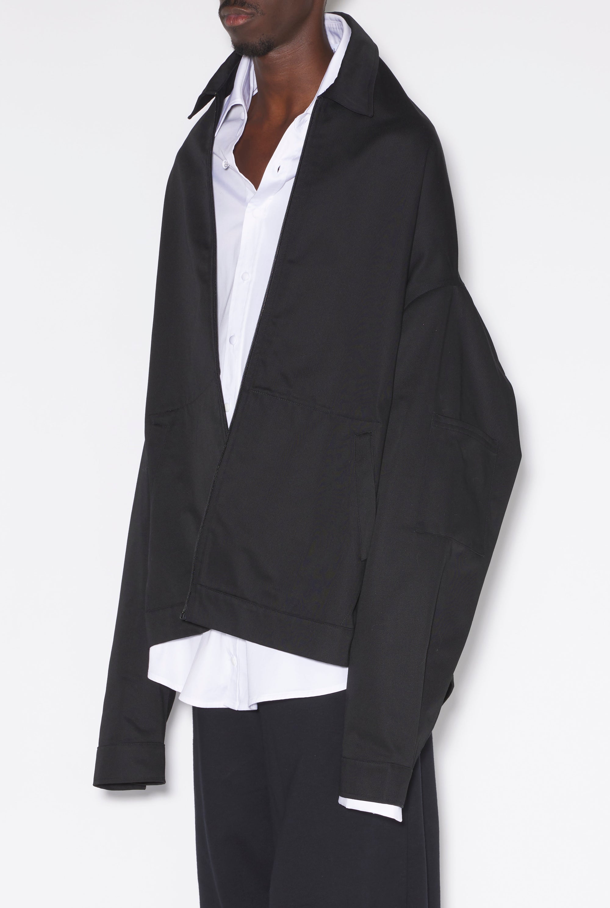 JPG x Shayne Oliver Oversized Jacket - Black