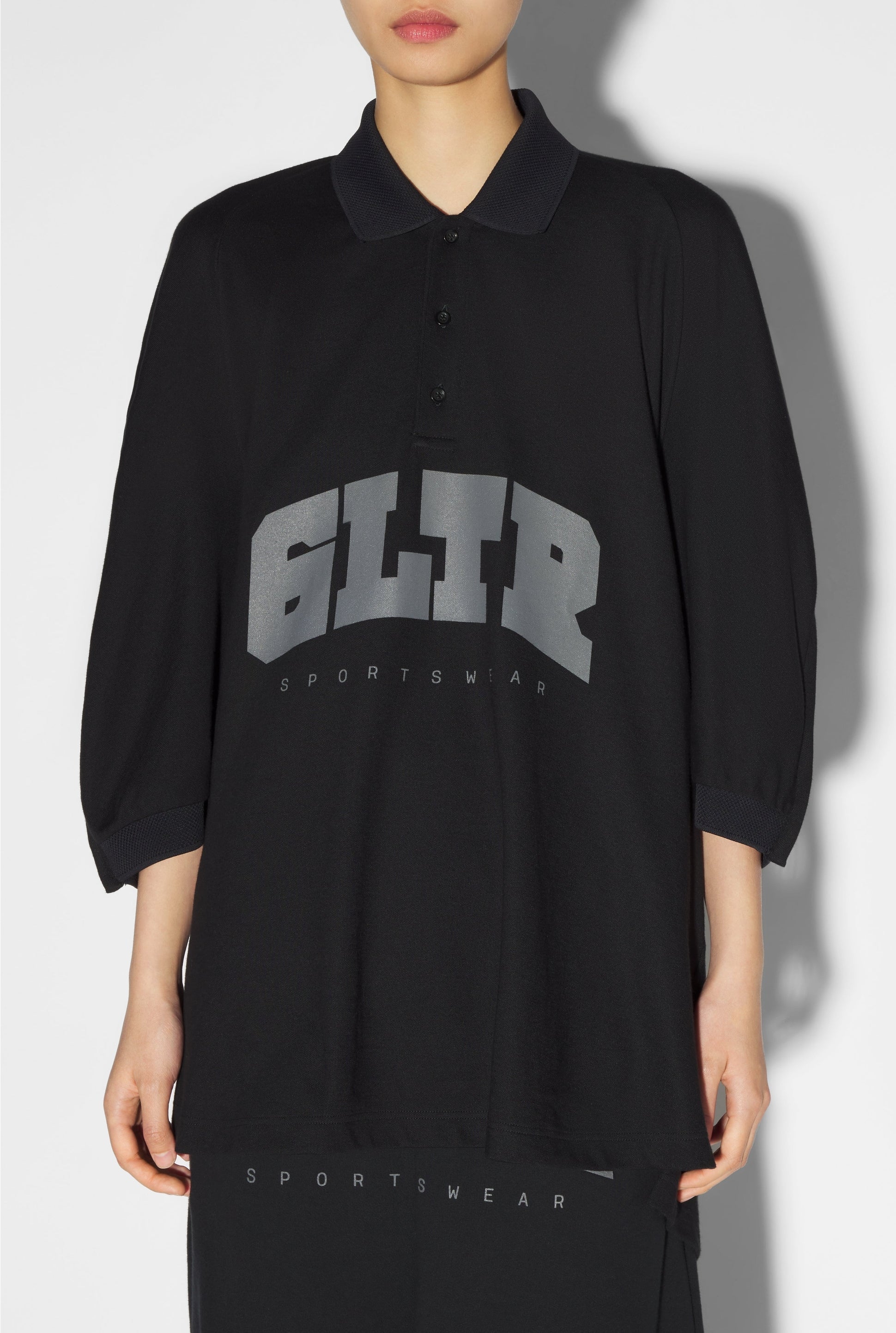 Polo unisexe JPG x Shayne Oliver oversize - Black