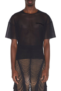 T-shirt JPG x Shayne Oliver oversize floqué Earth - Black & Black