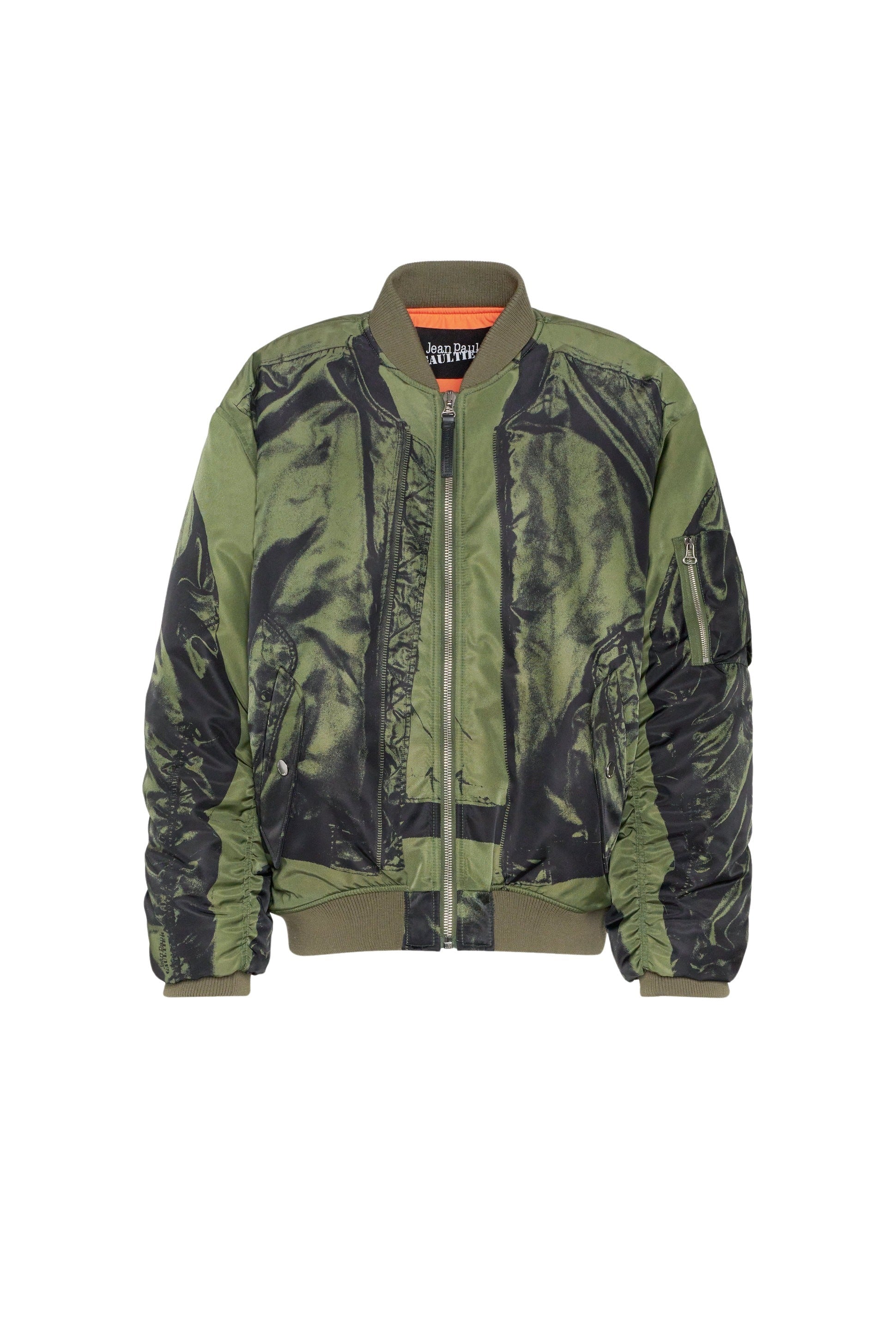 Bomber imprimé à poches - Khaki & Black