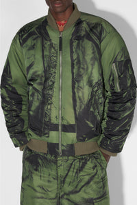 Bomber imprimé à poches - Khaki & Black