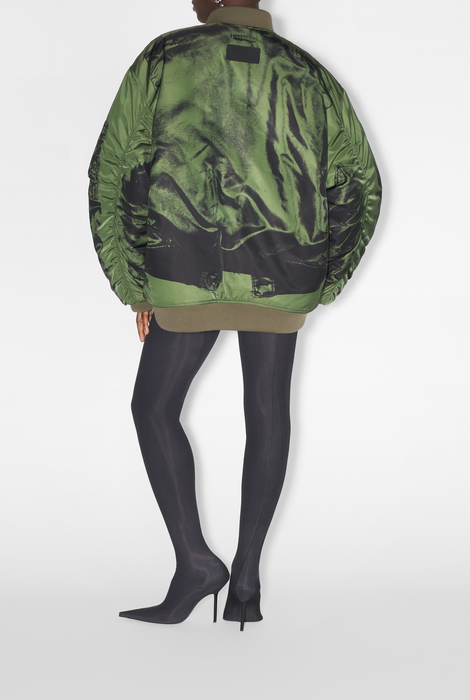 Bomber imprimé à poches - Khaki & Black