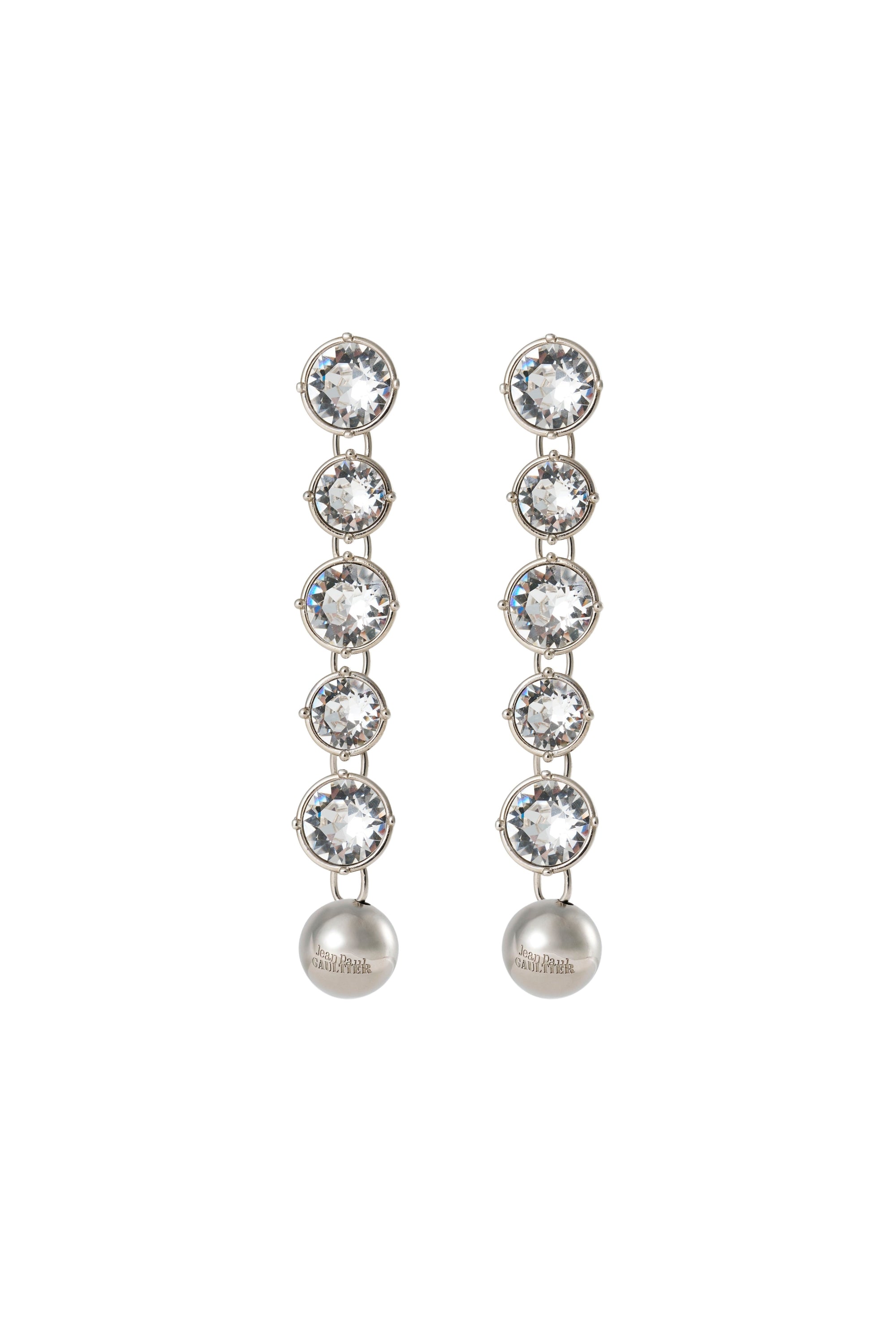 Boucles d'oreilles longues Diamant - Silver