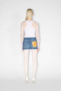 Jupe courte en denim - Vintage Blue