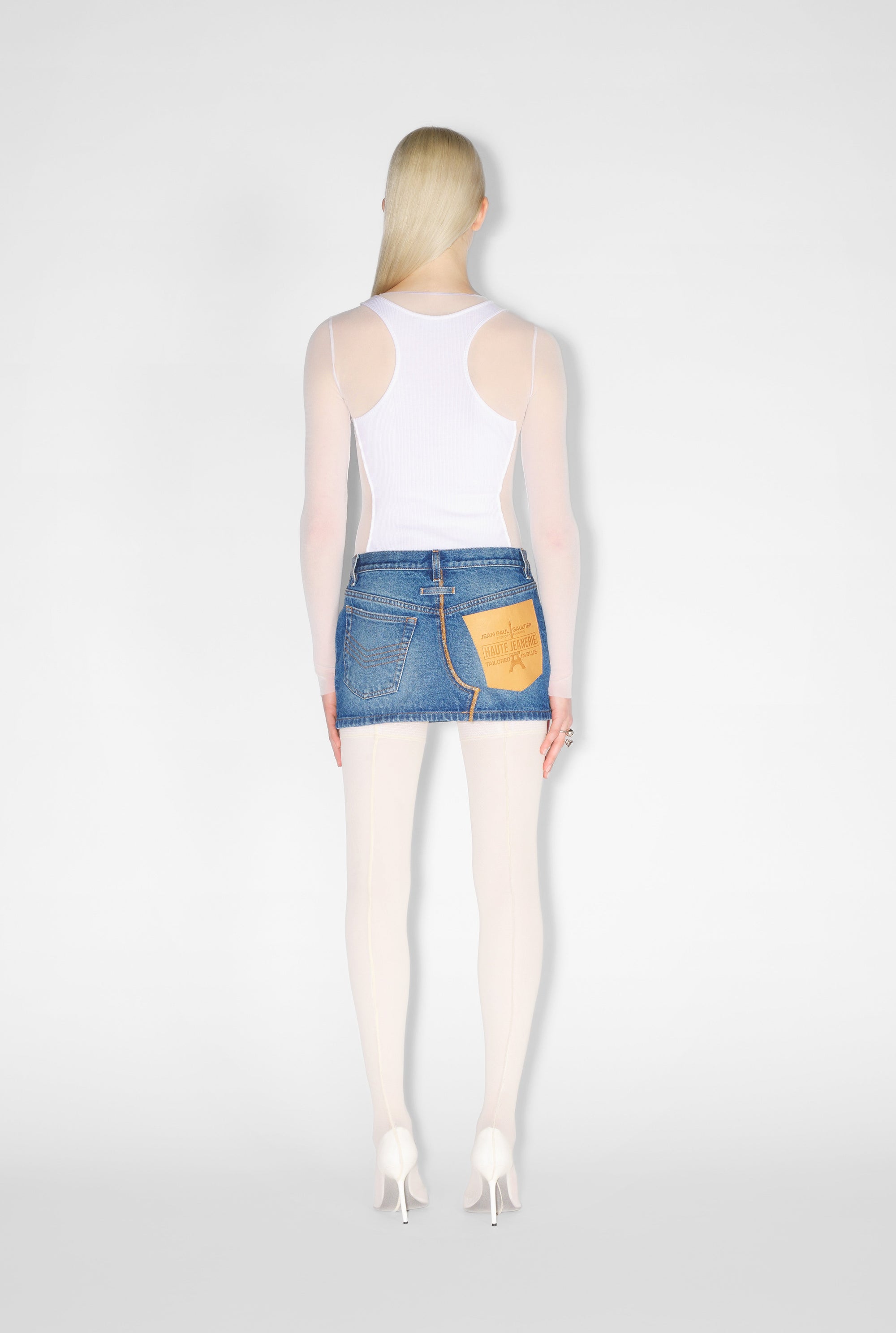 Jupe courte en denim - Vintage Blue