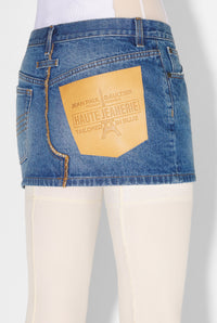 Jupe courte en denim - Vintage Blue