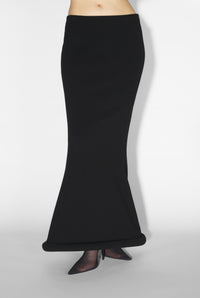 Jupe longue en maille - Black