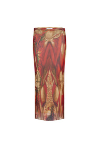 Jupe tube en tulle - Red & Orange & Green
