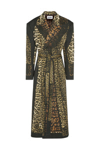 Manteau imprimé léopard - Beige & Brown