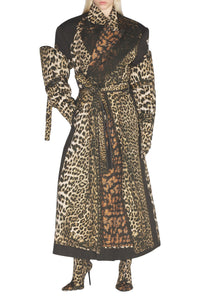 Manteau imprimé léopard - Beige & Brown