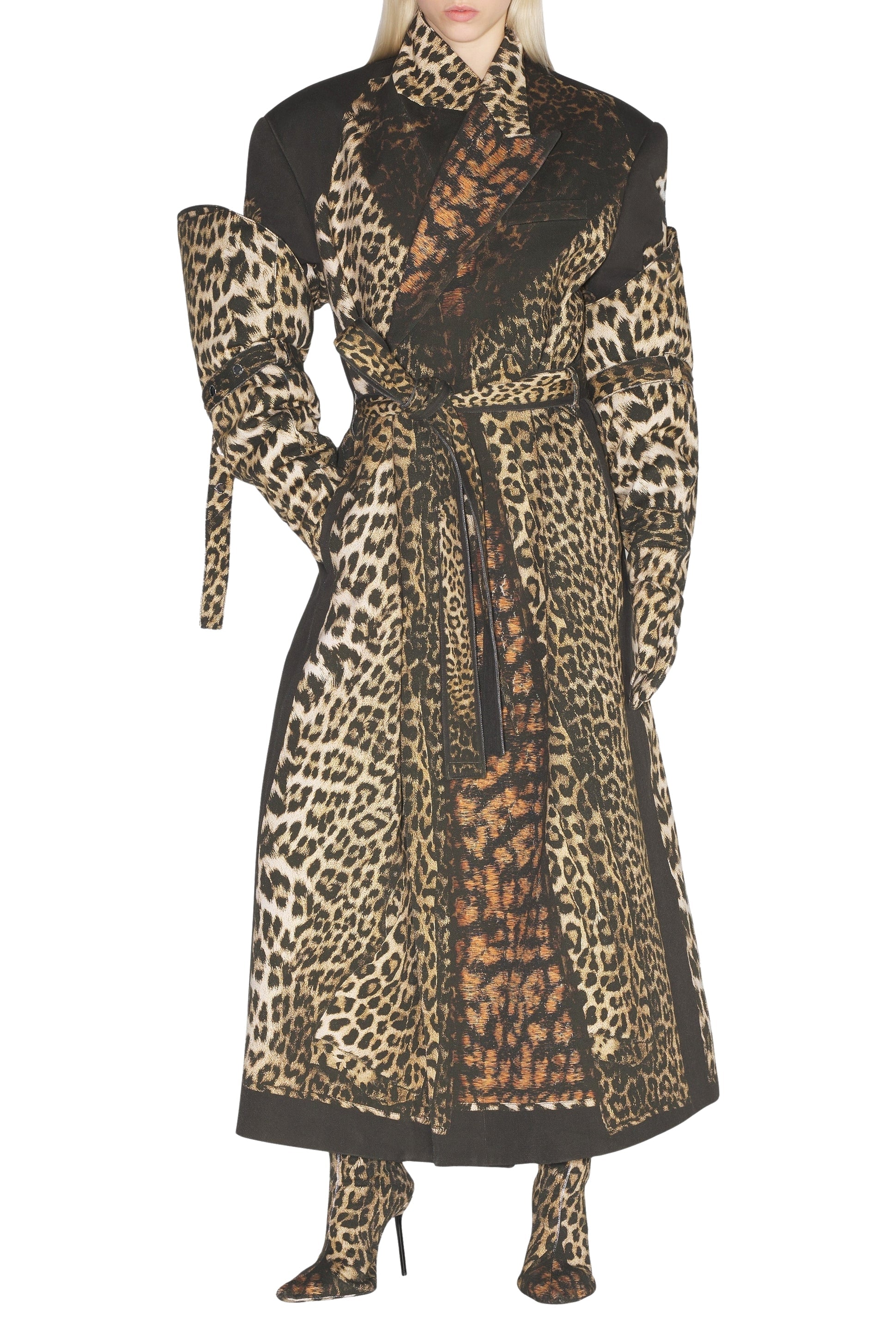 Manteau imprimé léopard - Beige & Brown