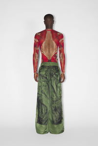 Pantalon imprimé oversize - Khaki & Black