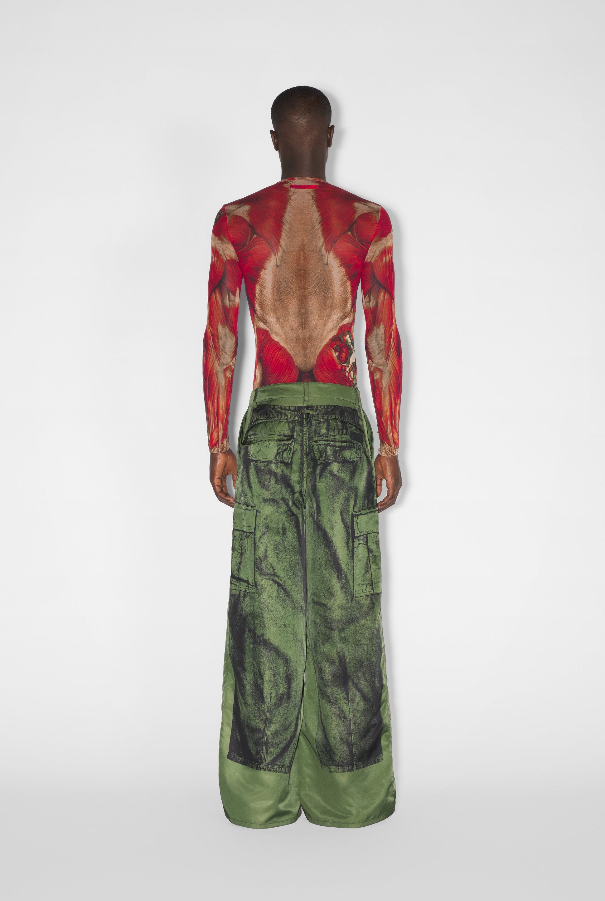 Pantalon imprimé oversize - Khaki & Black