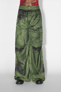 Pantalon imprimé oversize - Khaki & Black