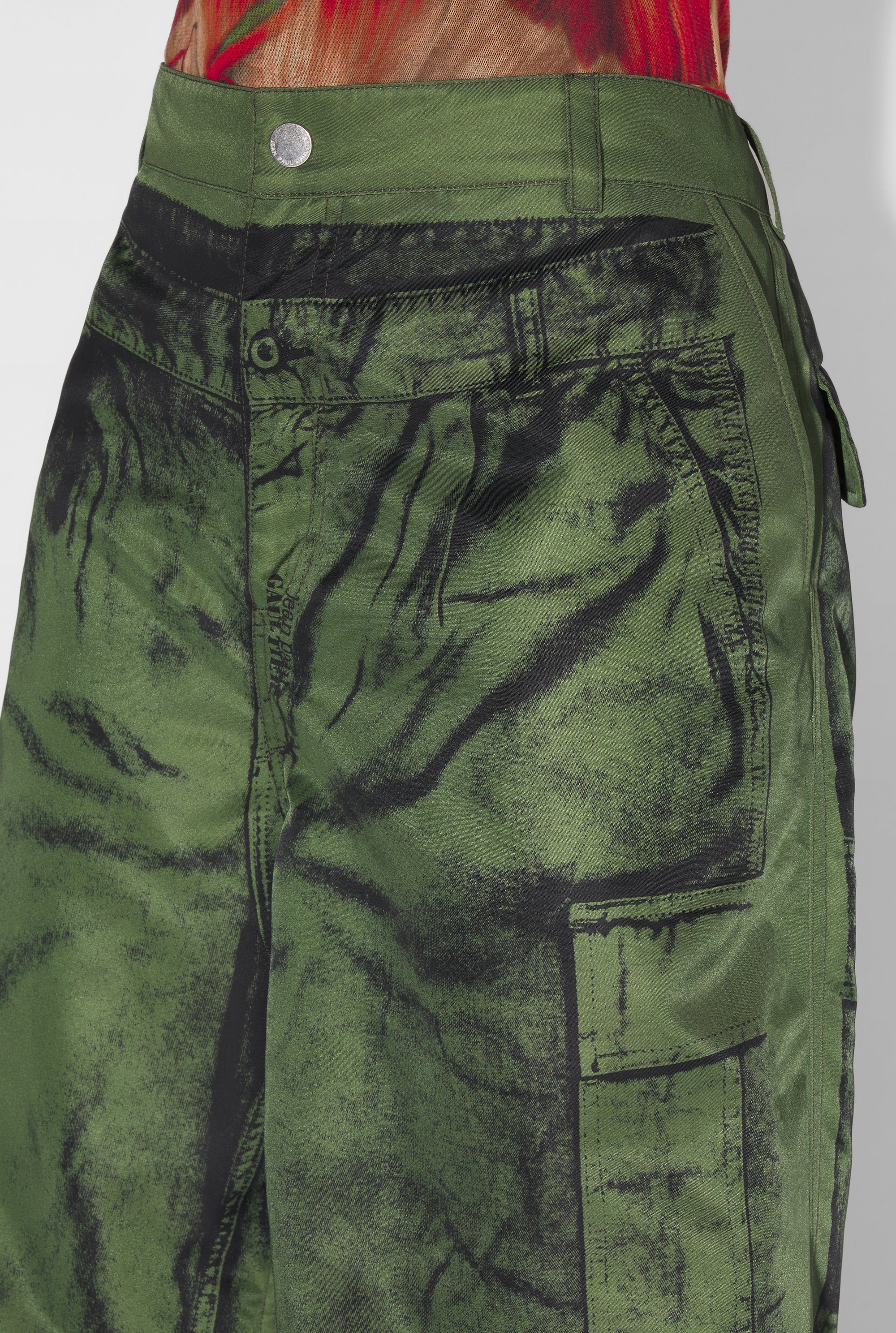 Pantalon imprimé oversize - Khaki & Black