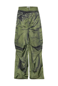 Pantalon imprimé oversize - Khaki & Black