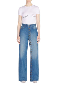 Pantalon boutonné en denim - Vintage Blue