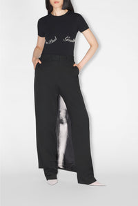 Pantalon avec jupe imprimé en laine - Black & Black