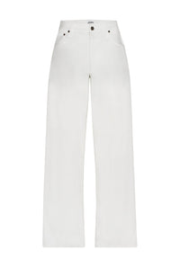 Pantalon marinière en denim - Écru & Indigo