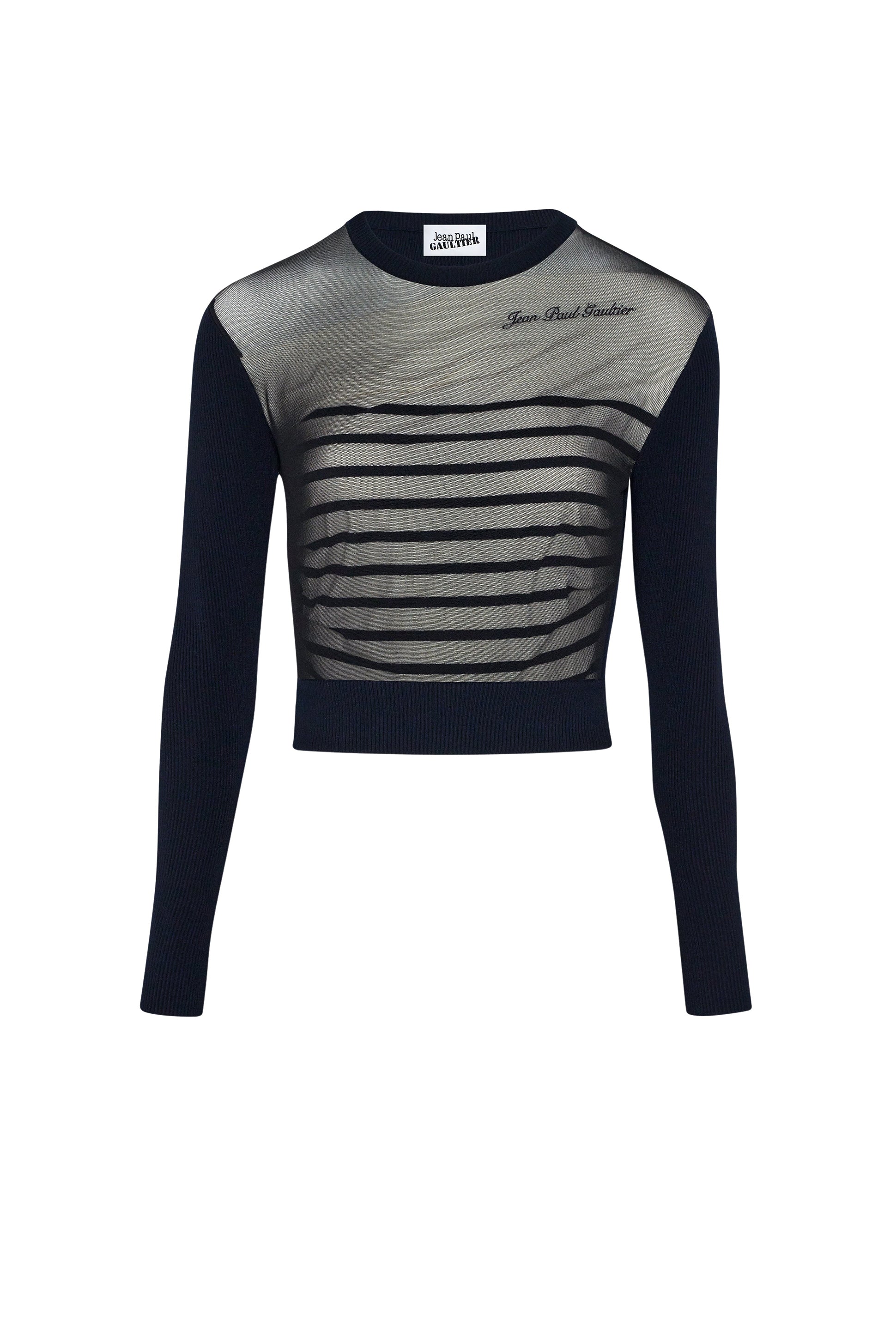 Pull court marinière - Navy & White & Black