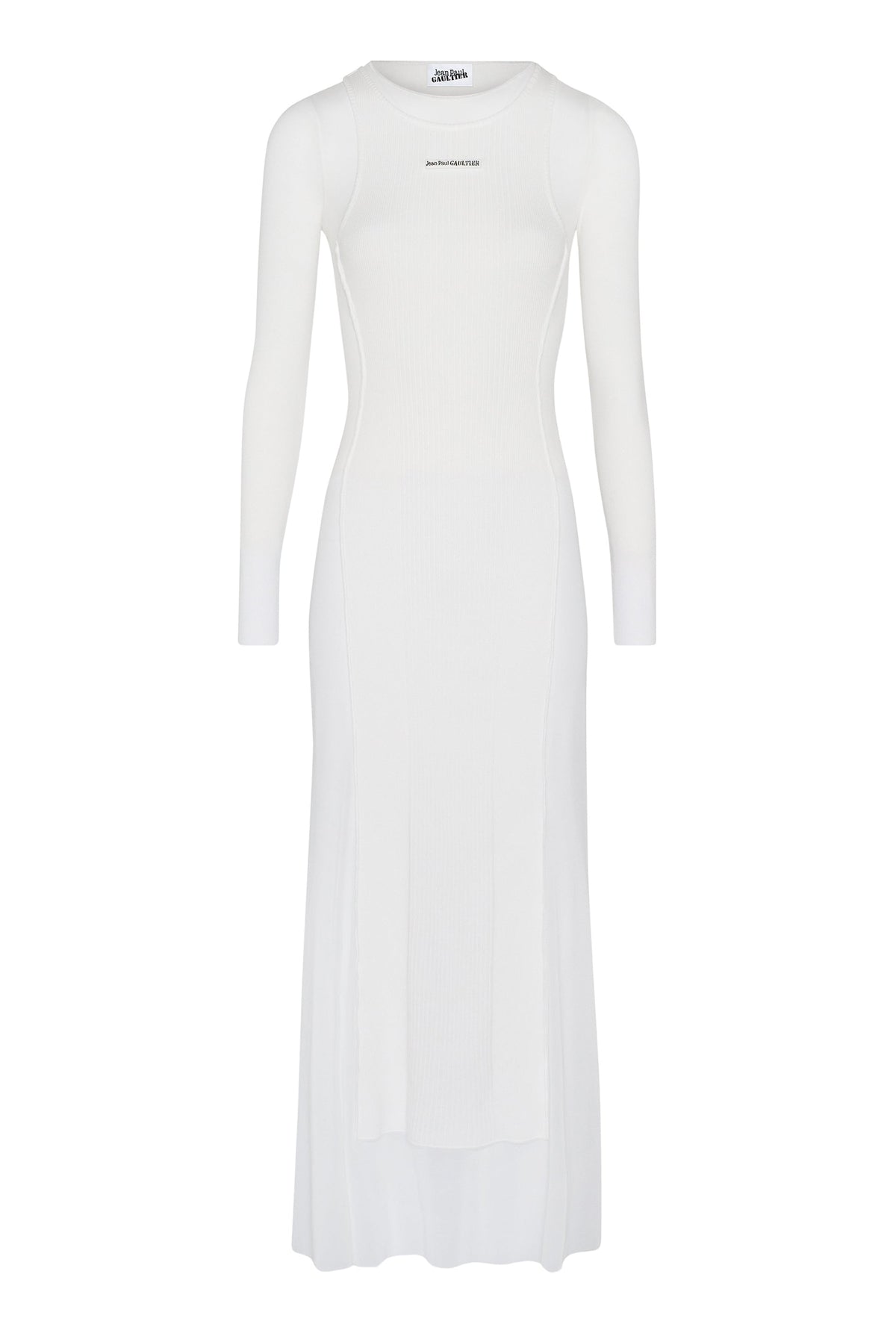 Robe longue en tulle - White & White