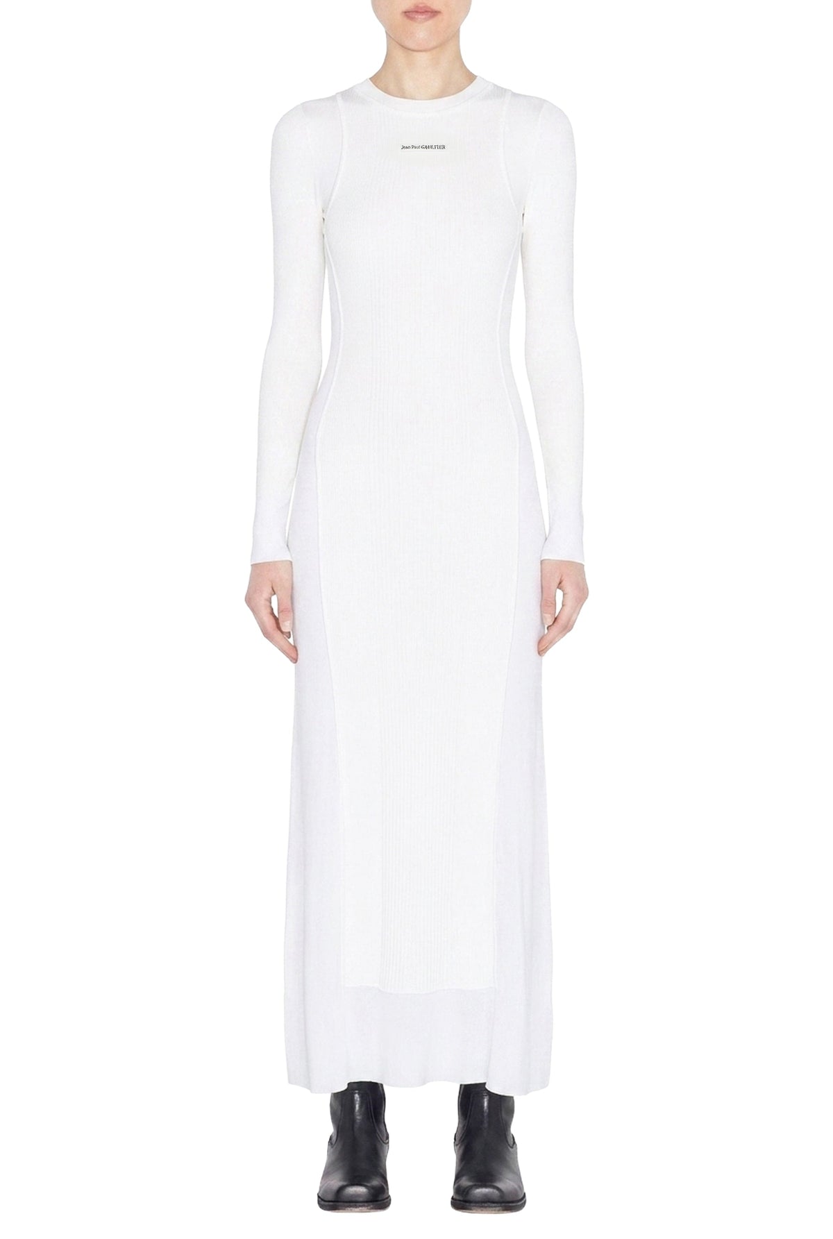Robe longue en tulle - White & White