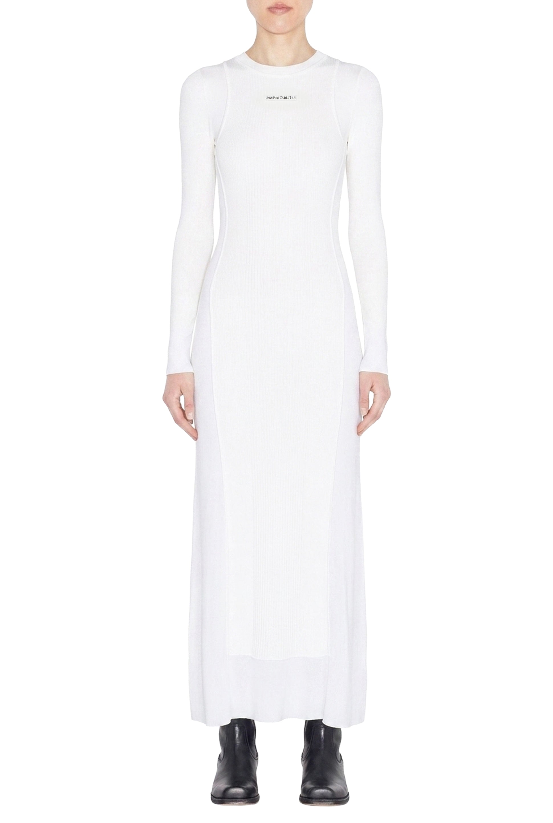Robe longue en tulle - White & White