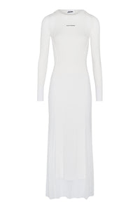 Robe longue en tulle - White & White