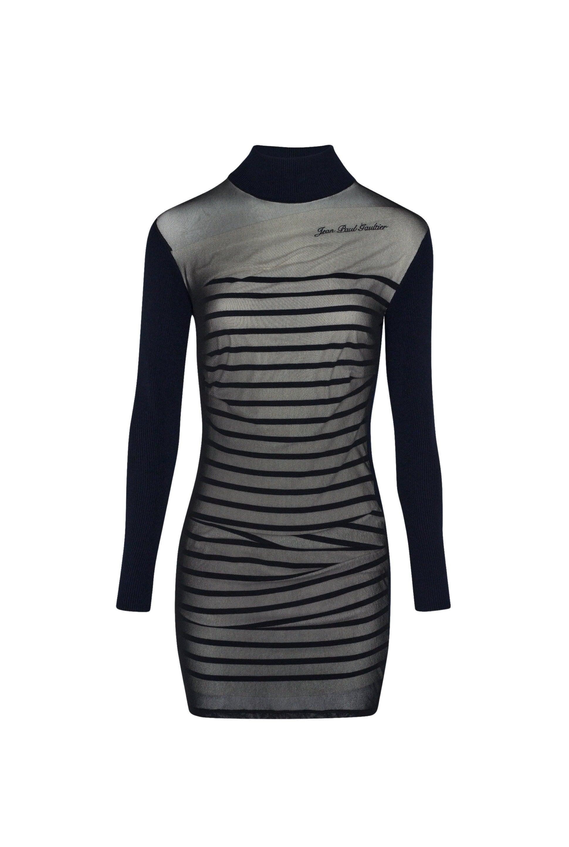 Robe courte marinière - Navy & White & Black