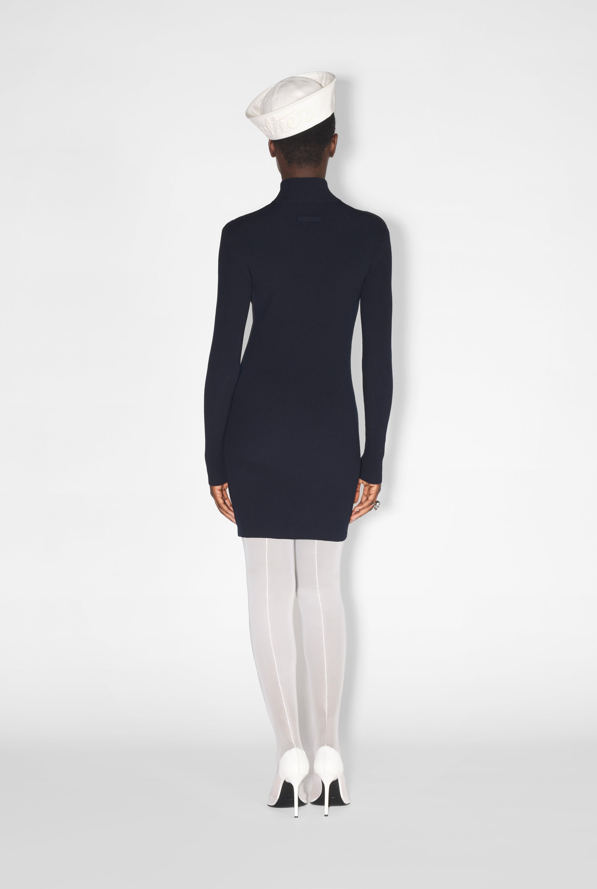 Robe courte marinière - Navy & White & Black