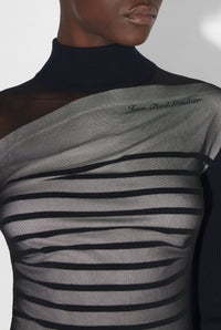 Robe courte marinière - Navy & White & Black