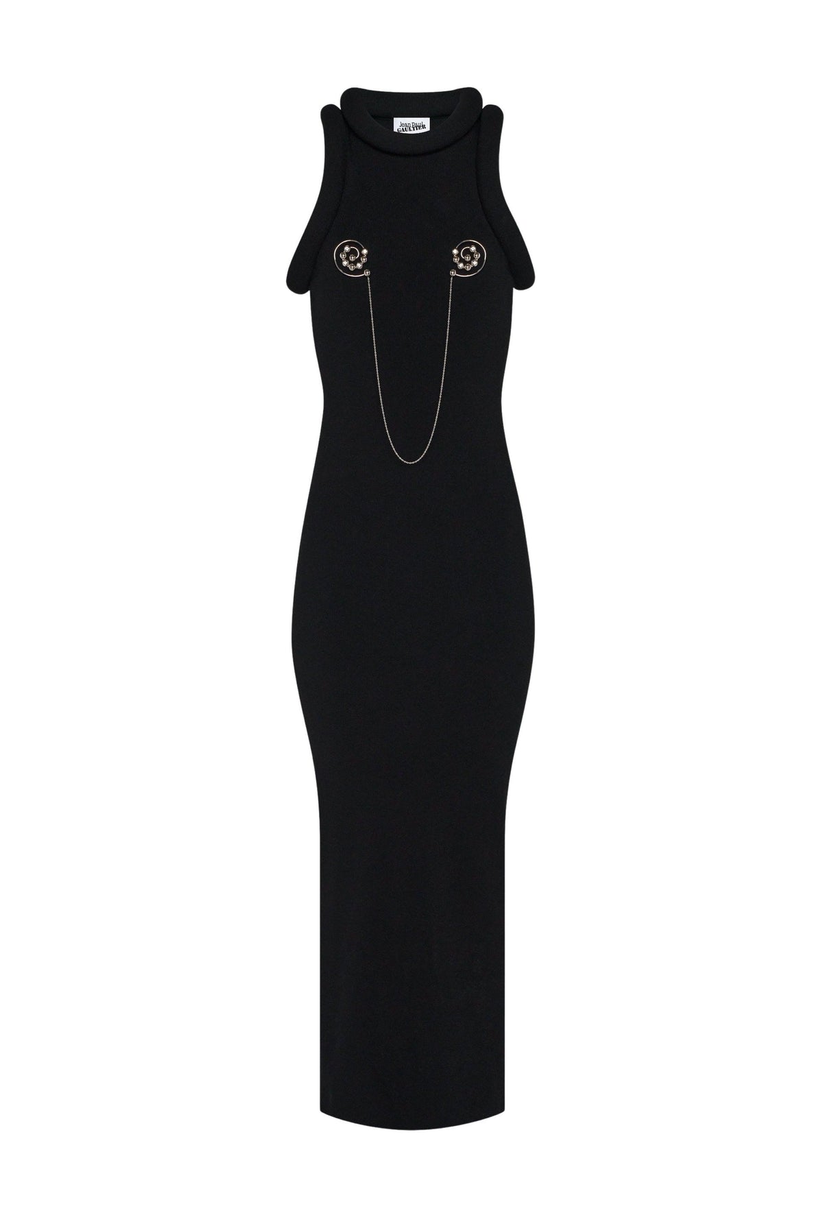 Robe longue en maille - Black