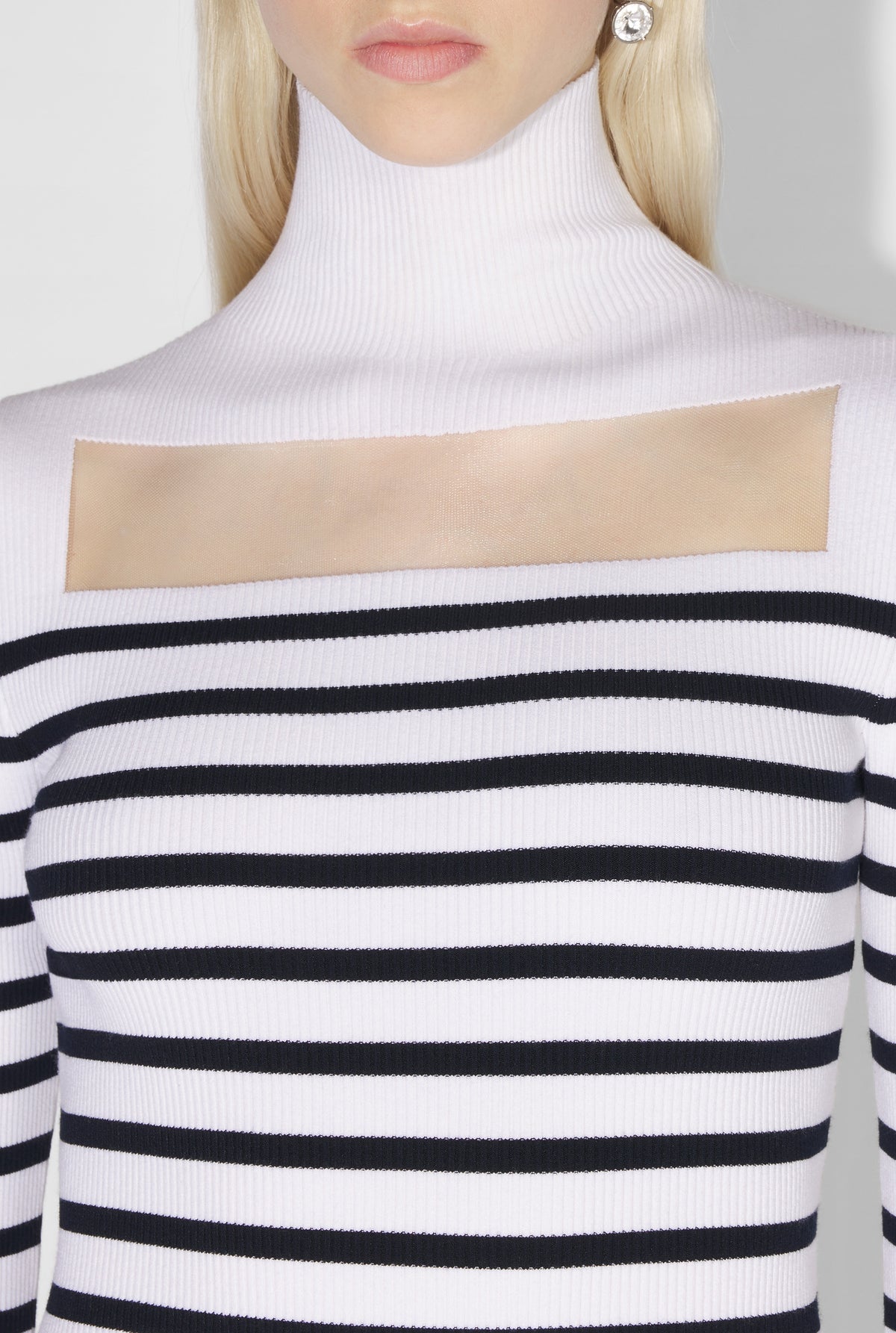 Robe marinière à manches longues - White & Navy