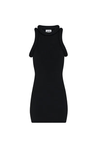 Robe courte en maille - Black