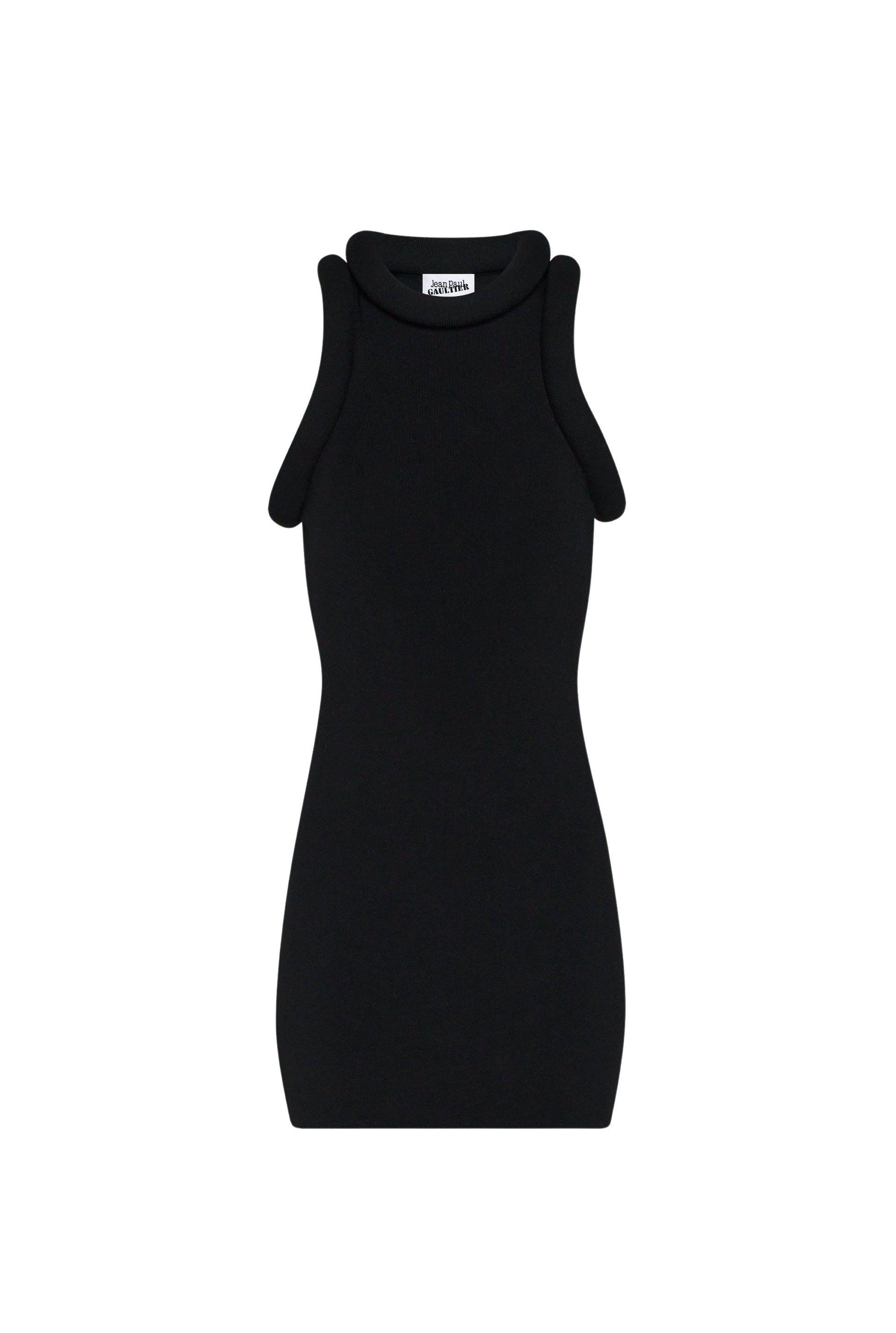 Robe courte en maille - Black