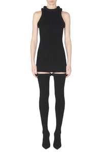 Robe courte en maille - Black
