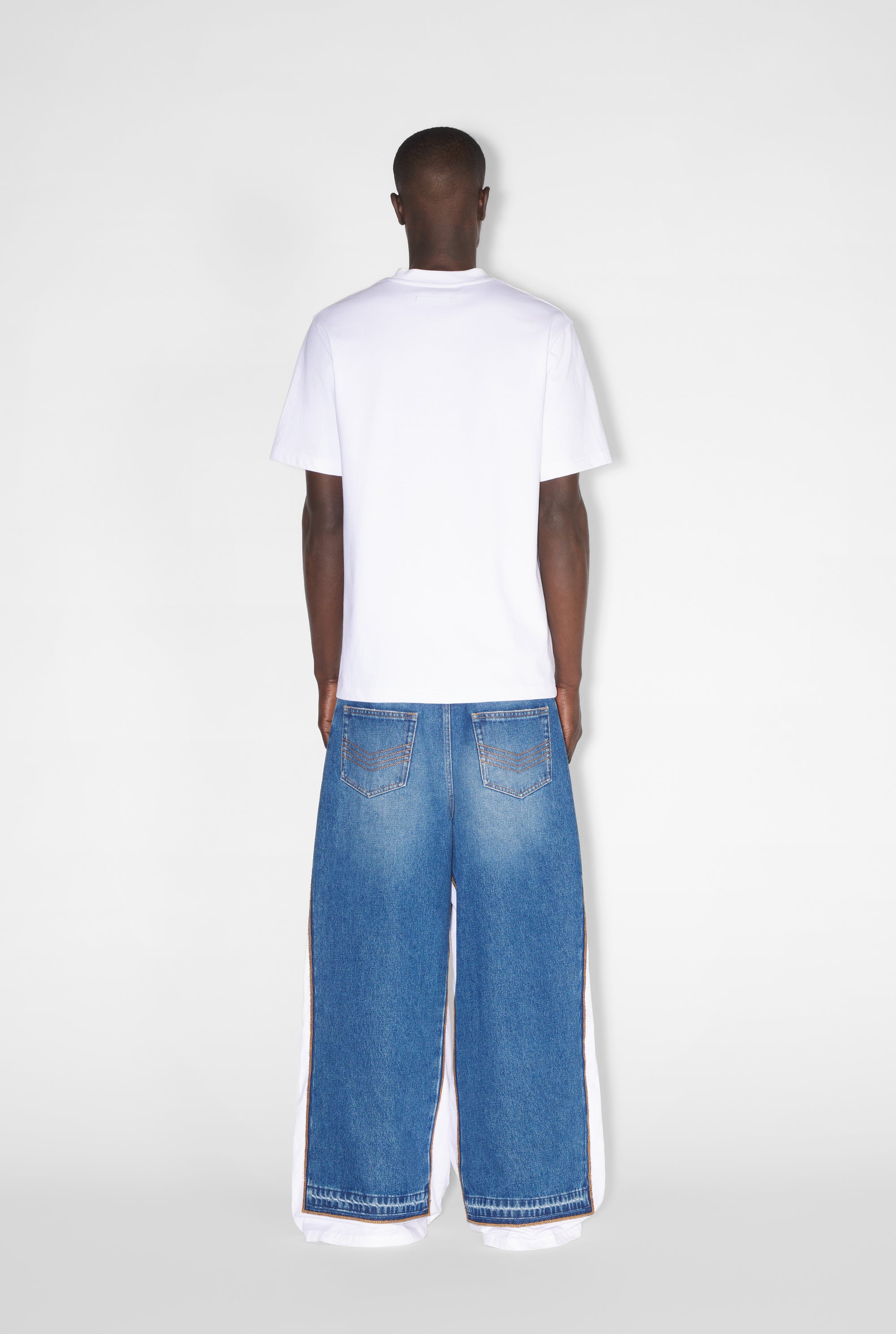 T-Shirt large Jean Paul Gaultier en coton - White & Black
