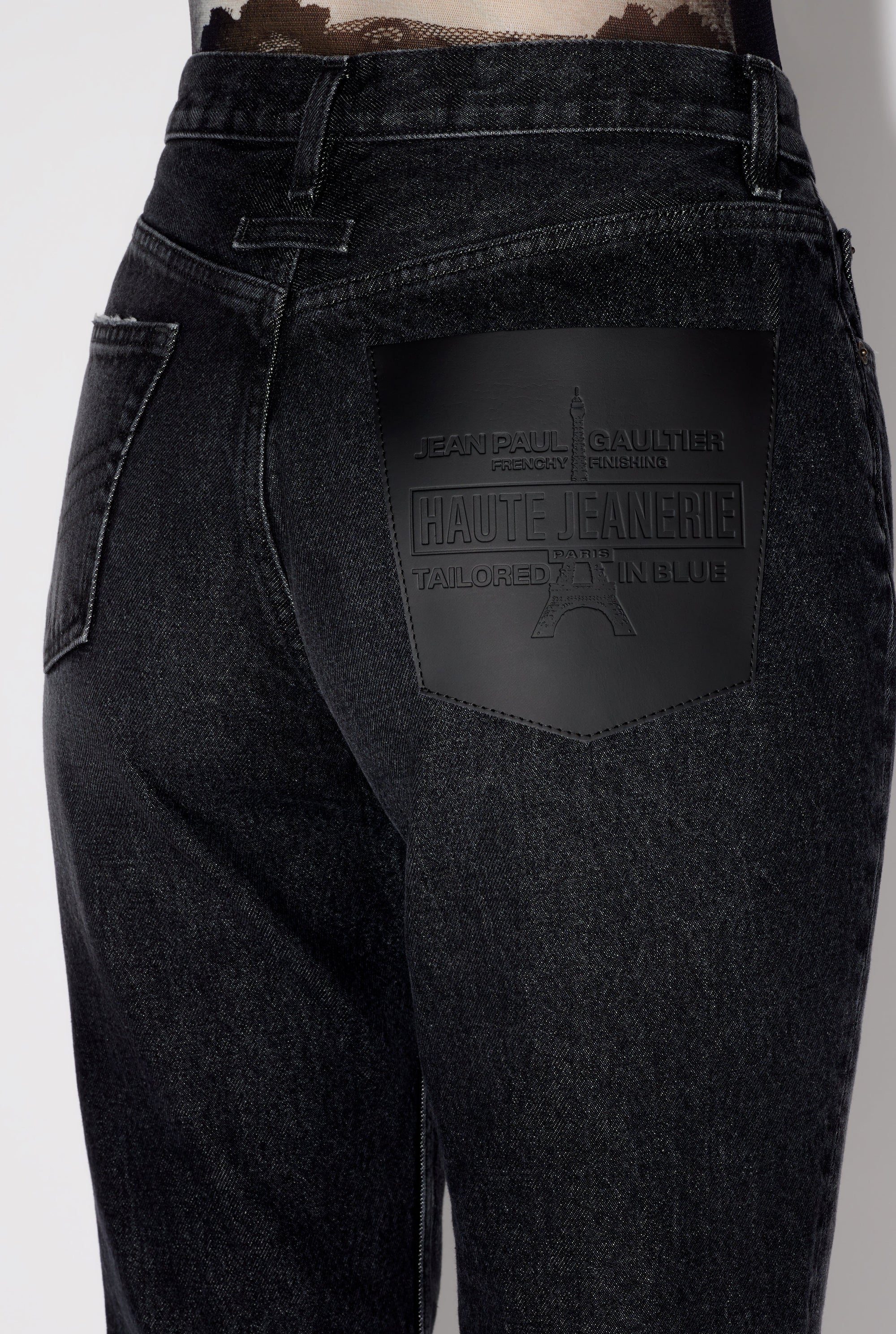 Pantalon droit en denim - Vintage Black