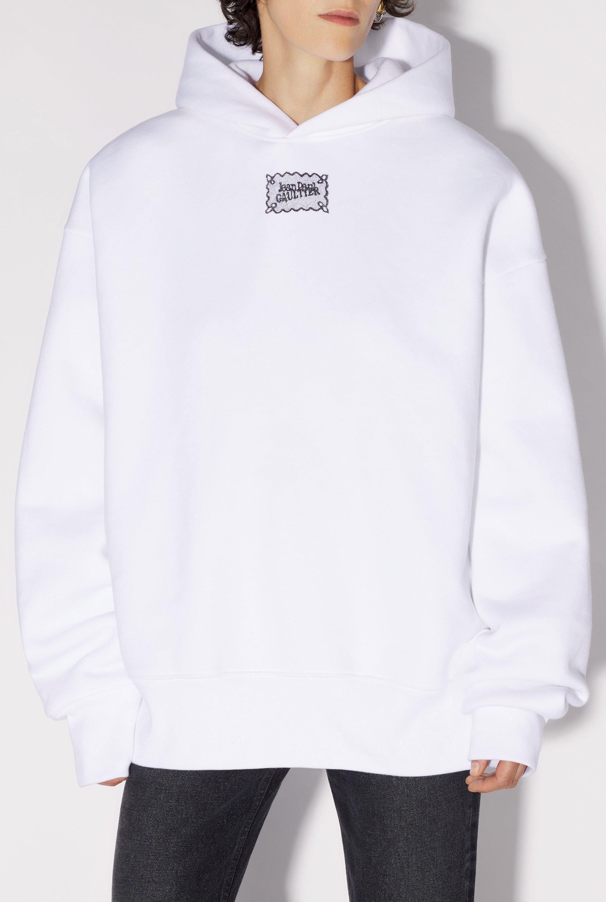Sweatshirt Logo Jean Paul Gaultier - White & Black